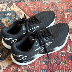 Brooks Black and White Glycerin 21 Running Walking Athletic Shoes